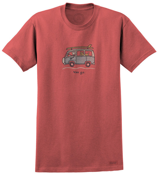brugervejledning hellige fordelagtige Life is Good VW "Surf Van Go" Men's T-shirt, Barnyard Red – All Things Vdub