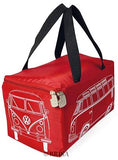VW T1 Bus Picnic Blanket with Carrying Bag - Red