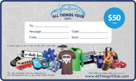 $50 All Things Vdub Gift Card