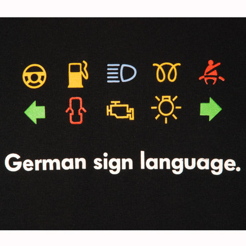 VW Black German Sign Tee