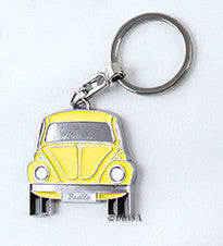VW Beetle Key Ring Yellow
