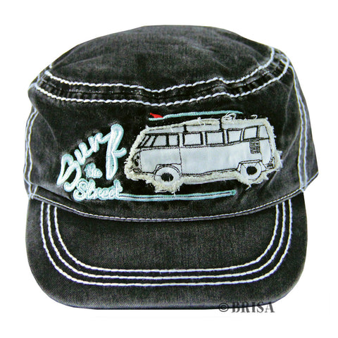 VW T1 Surf the Streets Military Cap-Black