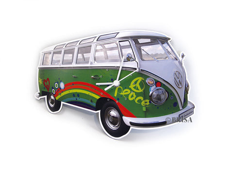 VW T1 Wall Clock Peace