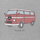 Life is Good VW "Ramble On" Men's Vintage Crusher T-shirt, Heather Gray