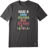 Life is Good VW "Strange Trip" Men's Vintage Crusher T-shirt, Jet Black