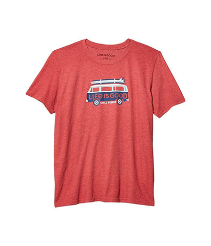 Kids Life is Good "Chill Seeker Van" Tee, Faded Red