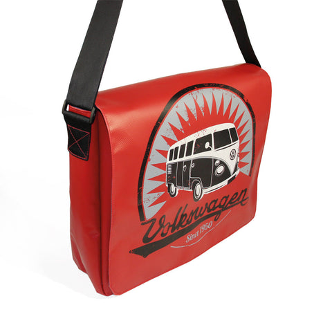 VW T1 Bus Tarpaulin iPad Bag Red