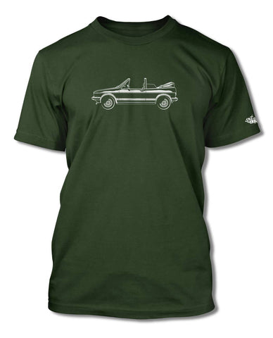 Volkswagen Golf Rabbit Cabriolet Convertible T Shirt Men Side