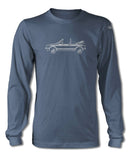 Volkswagen Golf Rabbit Cabriolet Convertible T-Shirt - Long Sleeves - Side View