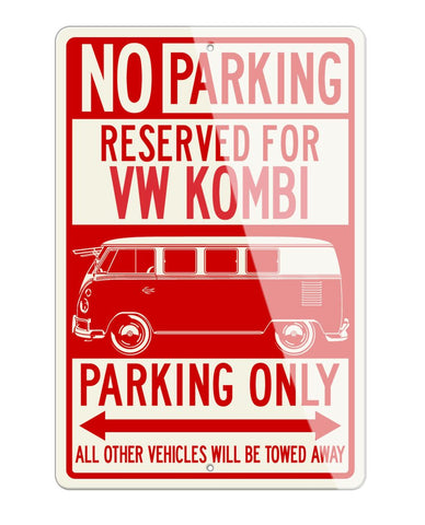 Volkswagen Kombi Bus Standard Reserved Parking Only Sign