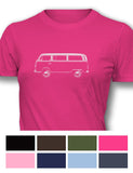 Volkswagen Kombi Microbus Women T-Shirt - Side View