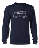 Volkswagen Kombi Utility Pickup Covered Bed T-Shirt- Long Sleeves - Side View