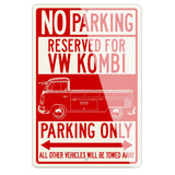 Volkswagen Kombi Utility Pickup Open Bed Reserved Parking Only Sign