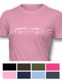 Volkswagen Karmann Ghia Convertible Women T-Shirt - Side View