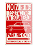 Volkswagen Type 3 Squareback Reserved Parking Only Sign