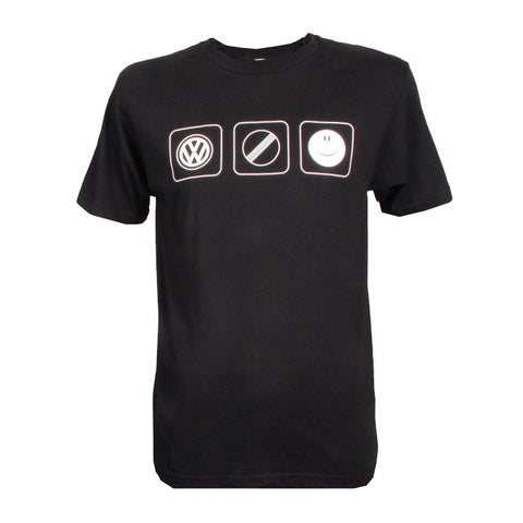 VW Black VW Autobahn Happy Tee, Black