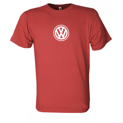 VW Logo Tee, Burgundy