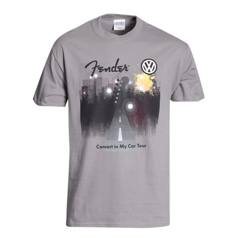 VW Concert In My Car Fender Tee, Grey