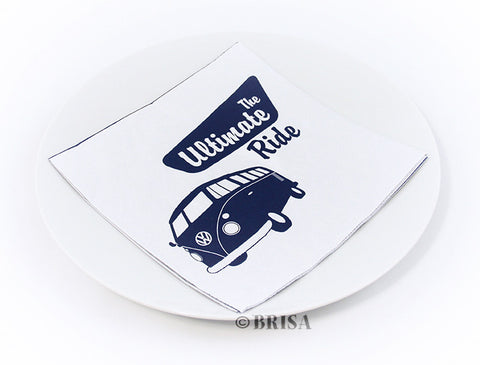 VW Bus Design Napkin Set - "Ultimate Ride"