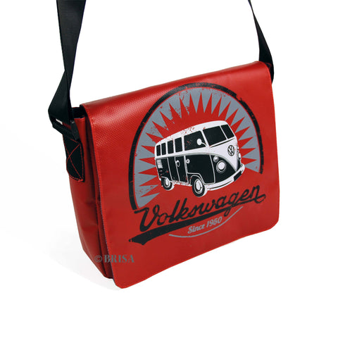 VW T1 Bus Tarpaulin Messenger Bag Red