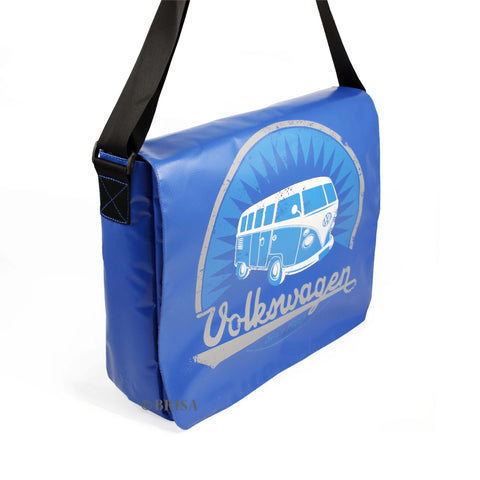 VW T1 Bus Tarpaulin Messenger Bag Blue